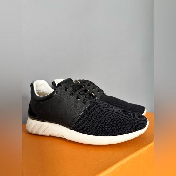 Louis Vuitton Black Damier Fastlane Sneakers - Picture 1 of 6